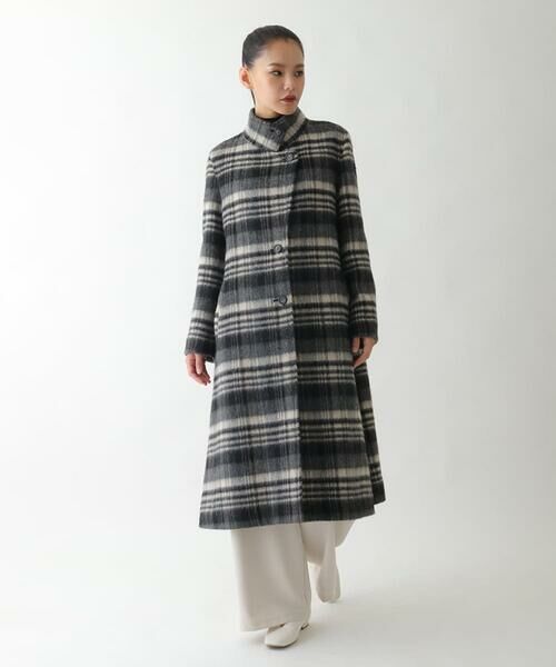 Maison de CINQ / メゾン ドゥ サンク その他アウター | 【小さいサイズ】ウールシャギーチェック柄コート | 詳細12