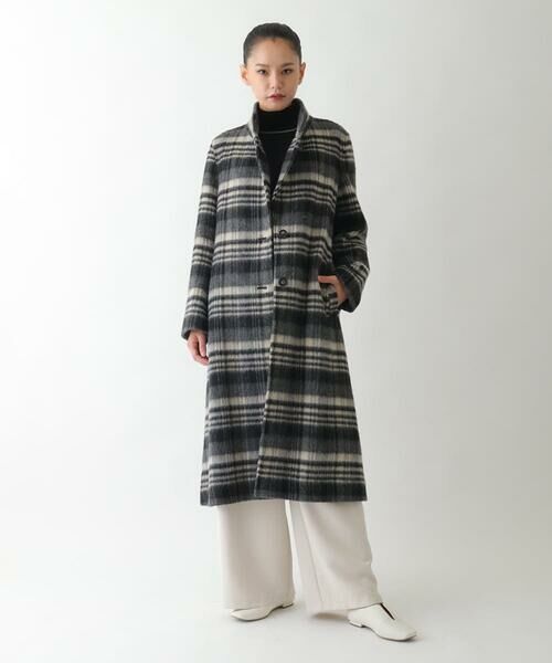 Maison de CINQ / メゾン ドゥ サンク その他アウター | 【小さいサイズ】ウールシャギーチェック柄コート | 詳細13