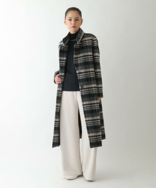 Maison de CINQ / メゾン ドゥ サンク その他アウター | 【小さいサイズ】ウールシャギーチェック柄コート | 詳細14