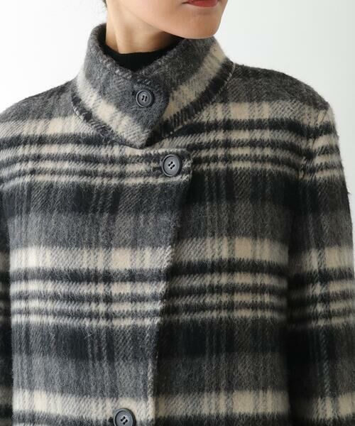 Maison de CINQ / メゾン ドゥ サンク その他アウター | 【小さいサイズ】ウールシャギーチェック柄コート | 詳細3