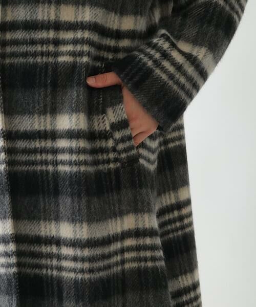 Maison de CINQ / メゾン ドゥ サンク その他アウター | 【小さいサイズ】ウールシャギーチェック柄コート | 詳細6
