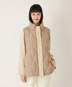 Maison de CINQ / メゾン ドゥ サンク ダウンジャケット・ベスト | 【小さいサイズ】圧着キルトジョイントデザインコート