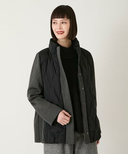 Maison de CINQ / メゾン ドゥ サンク ダウンジャケット・ベスト | 【小さいサイズ】圧着キルトジョイントデザインコート | 詳細2