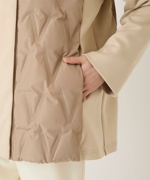 Maison de CINQ / メゾン ドゥ サンク ダウンジャケット・ベスト | 【小さいサイズ】圧着キルトジョイントデザインコート | 詳細8