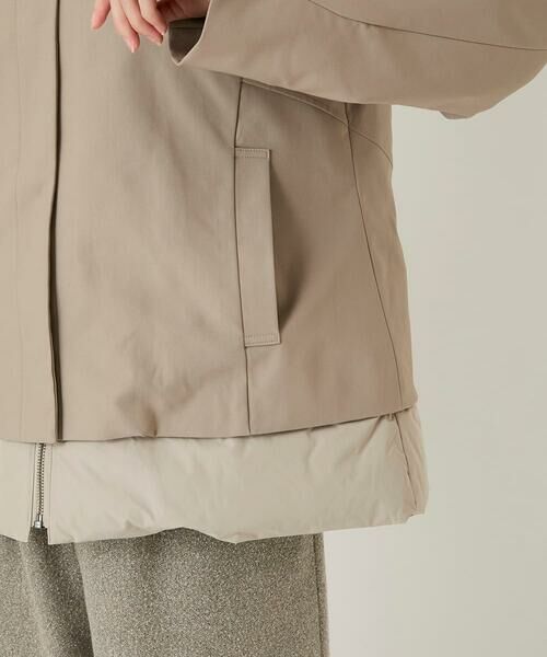 Maison de CINQ / メゾン ドゥ サンク ダウンジャケット・ベスト | 【小さいサイズ】レイヤード風ツイルダウンコート | 詳細12