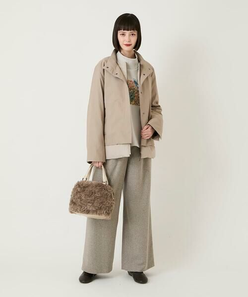 Maison de CINQ / メゾン ドゥ サンク ダウンジャケット・ベスト | 【小さいサイズ】レイヤード風ツイルダウンコート | 詳細15