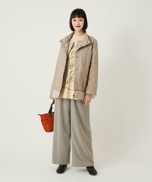 Maison de CINQ / メゾン ドゥ サンク ダウンジャケット・ベスト | 【小さいサイズ】レイヤード風ツイルダウンコート | 詳細17