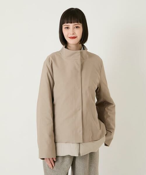 Maison de CINQ / メゾン ドゥ サンク ダウンジャケット・ベスト | 【小さいサイズ】レイヤード風ツイルダウンコート | 詳細3