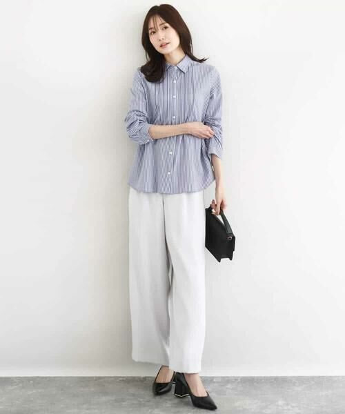 Maison de CINQ / メゾン ドゥ サンク シャツ・ブラウス | 【小さいサイズ】ストレッチジャージシャツ/洗濯機で洗える | 詳細14