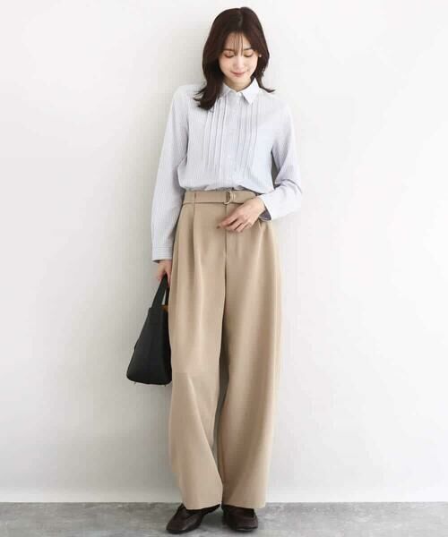 Maison de CINQ / メゾン ドゥ サンク シャツ・ブラウス | 【小さいサイズ】ストレッチジャージシャツ/洗濯機で洗える | 詳細17