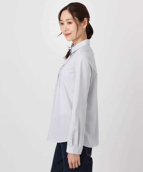 Maison de CINQ / メゾン ドゥ サンク シャツ・ブラウス | 【小さいサイズ】ストレッチジャージシャツ/洗濯機で洗える | 詳細20