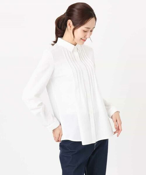 Maison de CINQ / メゾン ドゥ サンク シャツ・ブラウス | 【小さいサイズ】ストレッチジャージシャツ/洗濯機で洗える | 詳細6