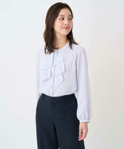 Maison de CINQ / メゾン ドゥ サンク シャツ・ブラウス | 【小さいサイズ】ラッフルフリルブラウス/洗濯機で洗える | 詳細2