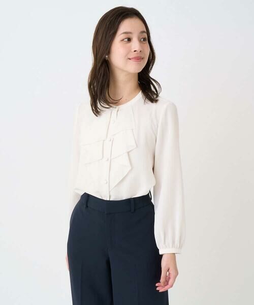 Maison de CINQ / メゾン ドゥ サンク シャツ・ブラウス | 【小さいサイズ】ラッフルフリルブラウス/洗濯機で洗える | 詳細28