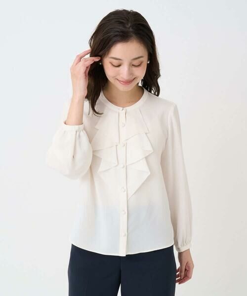 Maison de CINQ / メゾン ドゥ サンク シャツ・ブラウス | 【小さいサイズ】ラッフルフリルブラウス/洗濯機で洗える | 詳細29