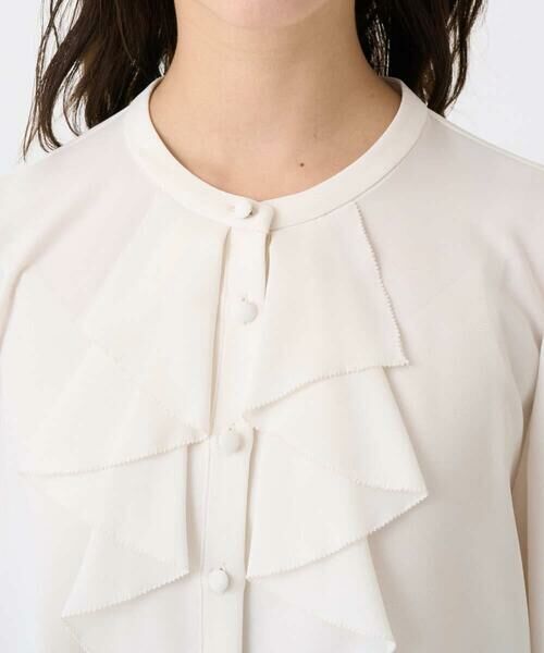 Maison de CINQ / メゾン ドゥ サンク シャツ・ブラウス | 【小さいサイズ】ラッフルフリルブラウス/洗濯機で洗える | 詳細8