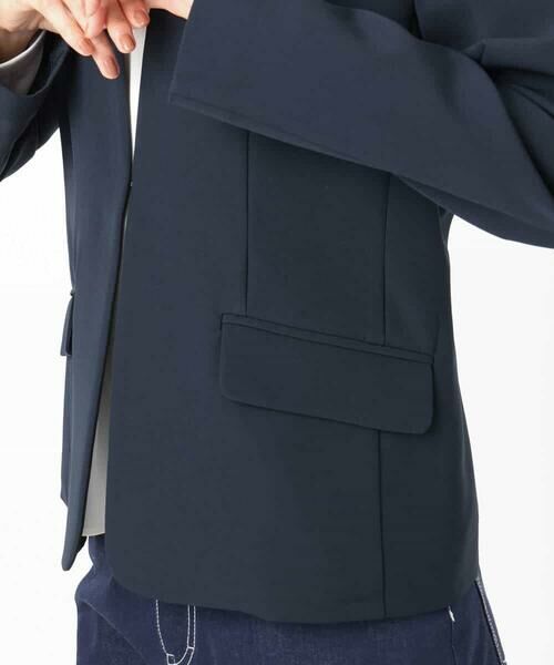 Maison de CINQ / メゾン ドゥ サンク テーラードジャケット | 【小さいサイズ】ダブルクロス カラーレスジャケット/セットアップ対応/洗える | 詳細13