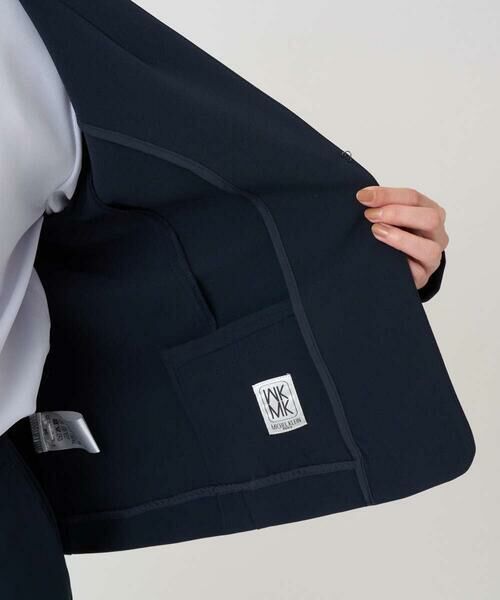 Maison de CINQ / メゾン ドゥ サンク テーラードジャケット | 【小さいサイズ】ダブルクロス カラーレスジャケット/セットアップ対応/洗える | 詳細13