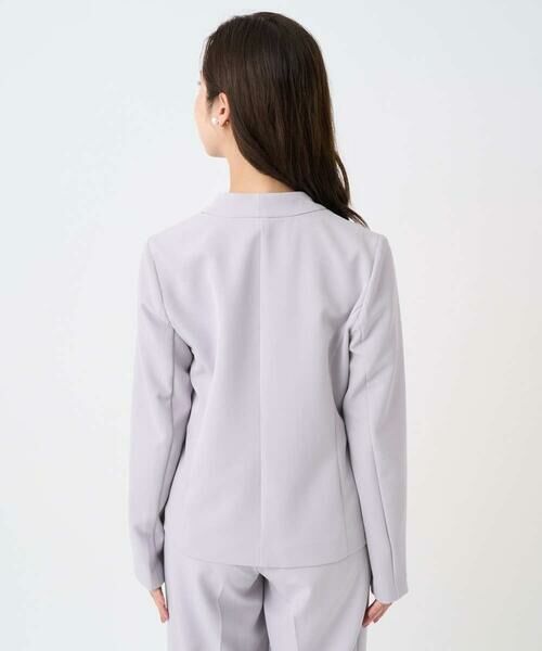 Maison de CINQ / メゾン ドゥ サンク テーラードジャケット | 【小さいサイズ】ダブルクロス カラーレスジャケット/セットアップ対応/洗える | 詳細6