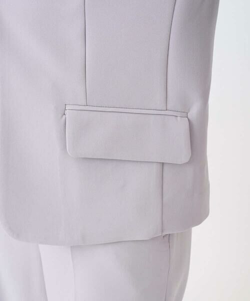 Maison de CINQ / メゾン ドゥ サンク テーラードジャケット | 【小さいサイズ】ダブルクロス カラーレスジャケット/セットアップ対応/洗える | 詳細9