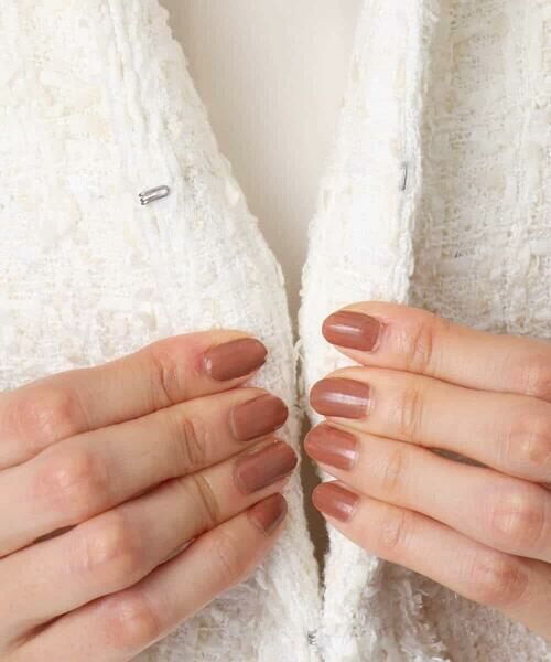 Maison de CINQ / メゾン ドゥ サンク ノーカラージャケット | 【小さいサイズ】ノーカラーファンシーツイードジャケット/セットアップ対応/洗える | 詳細28