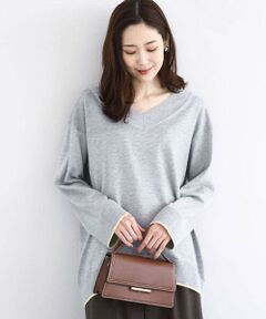 Maison de CINQ / メゾン ドゥ サンク ニット・セーター | 配色ラインVネックニット/洗える