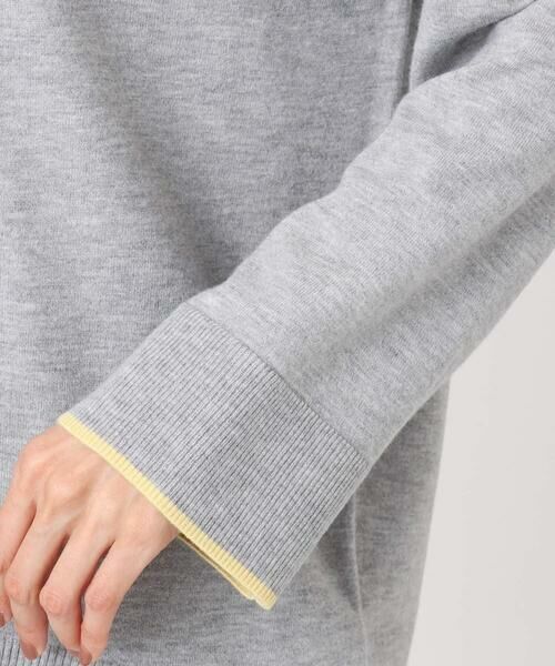 Maison de CINQ / メゾン ドゥ サンク ニット・セーター | 配色ラインVネックニット/洗える | 詳細11