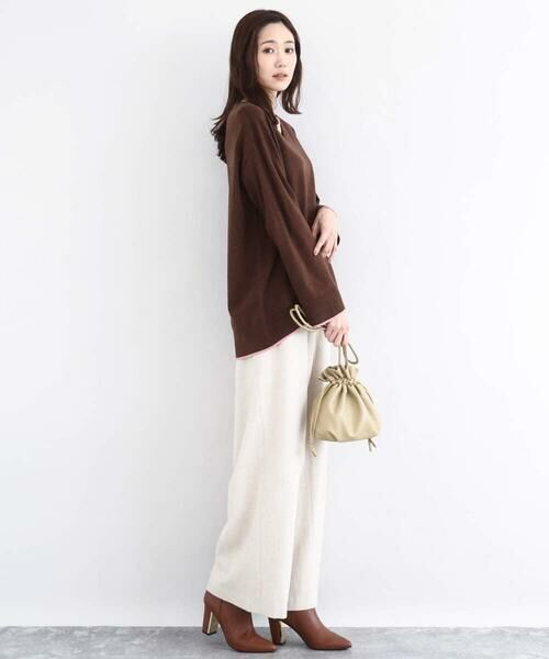 Maison de CINQ / メゾン ドゥ サンク ニット・セーター | 配色ラインVネックニット/洗える | 詳細16