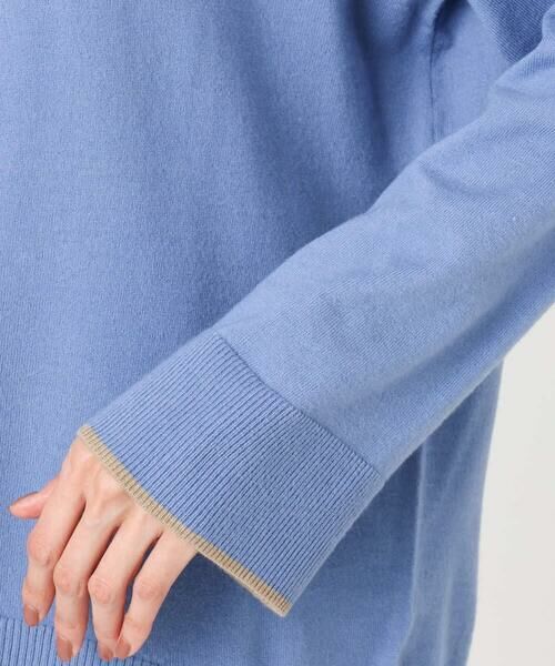 Maison de CINQ / メゾン ドゥ サンク ニット・セーター | 配色ラインVネックニット/洗える | 詳細5