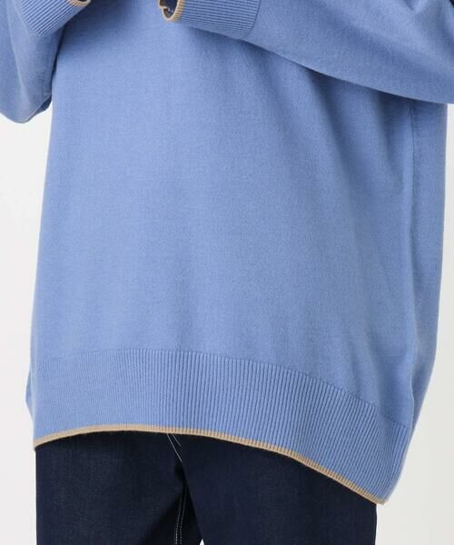 Maison de CINQ / メゾン ドゥ サンク ニット・セーター | 配色ラインVネックニット/洗える | 詳細6