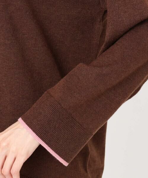 Maison de CINQ / メゾン ドゥ サンク ニット・セーター | 配色ラインVネックニット/洗える | 詳細9