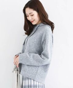 Maison de CINQ / メゾン ドゥ サンク ニット・セーター | クロップド丈ニットフーディー/洗える