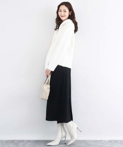 Maison de CINQ / メゾン ドゥ サンク ニット・セーター | クロップド丈ニットフーディー/洗える | 詳細14