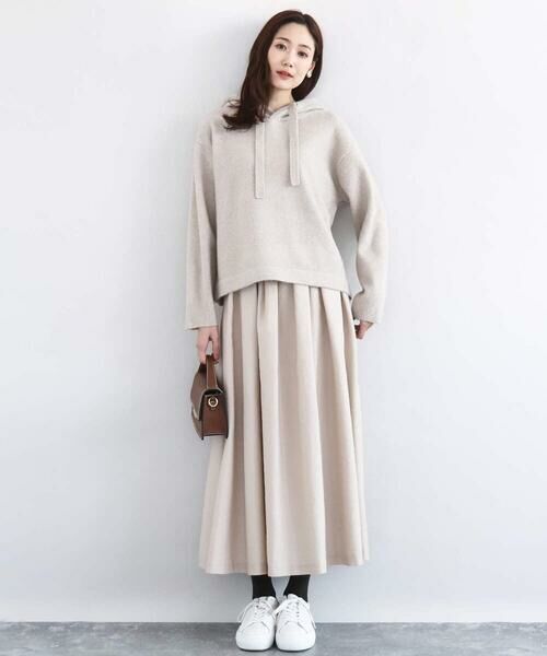 Maison de CINQ / メゾン ドゥ サンク ニット・セーター | クロップド丈ニットフーディー/洗える | 詳細16