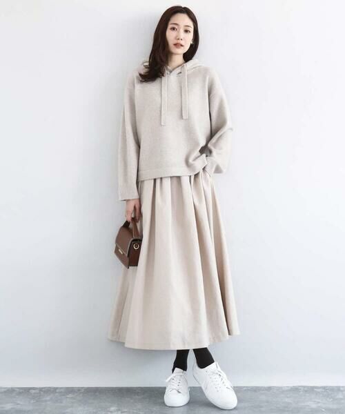 Maison de CINQ / メゾン ドゥ サンク ニット・セーター | クロップド丈ニットフーディー/洗える | 詳細18