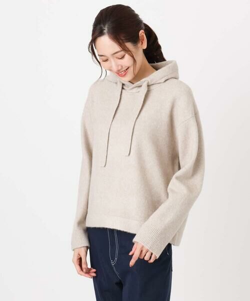 Maison de CINQ / メゾン ドゥ サンク ニット・セーター | クロップド丈ニットフーディー/洗える | 詳細2