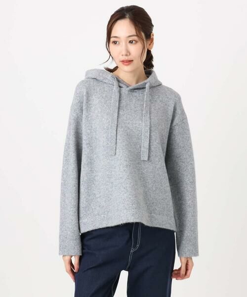 Maison de CINQ / メゾン ドゥ サンク ニット・セーター | クロップド丈ニットフーディー/洗える | 詳細3