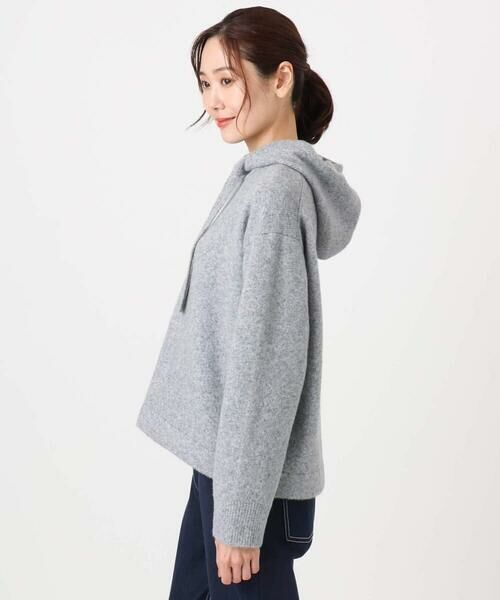 Maison de CINQ / メゾン ドゥ サンク ニット・セーター | クロップド丈ニットフーディー/洗える | 詳細4