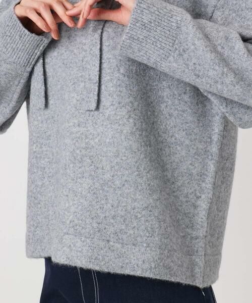 Maison de CINQ / メゾン ドゥ サンク ニット・セーター | クロップド丈ニットフーディー/洗える | 詳細9