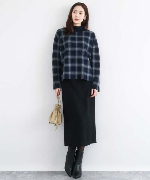 Maison de CINQ / メゾン ドゥ サンク ニット・セーター | チェック柄ニットプルオーバー/洗える | 詳細16