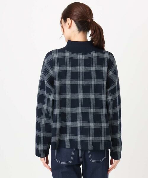 Maison de CINQ / メゾン ドゥ サンク ニット・セーター | チェック柄ニットプルオーバー/洗える | 詳細4