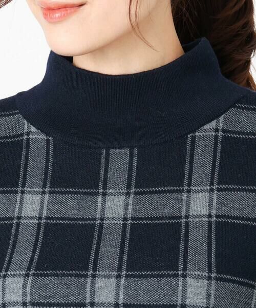 Maison de CINQ / メゾン ドゥ サンク ニット・セーター | チェック柄ニットプルオーバー/洗える | 詳細5