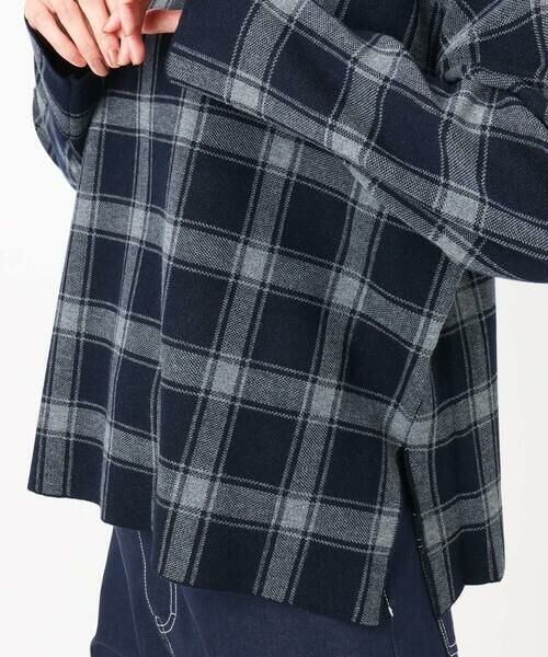 Maison de CINQ / メゾン ドゥ サンク ニット・セーター | チェック柄ニットプルオーバー/洗える | 詳細7