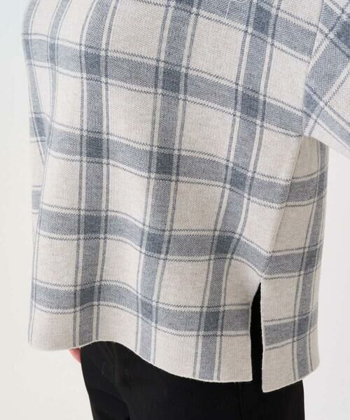 Maison de CINQ / メゾン ドゥ サンク ニット・セーター | 【小さいサイズ】チェック柄ニットプルオーバー/洗える | 詳細11