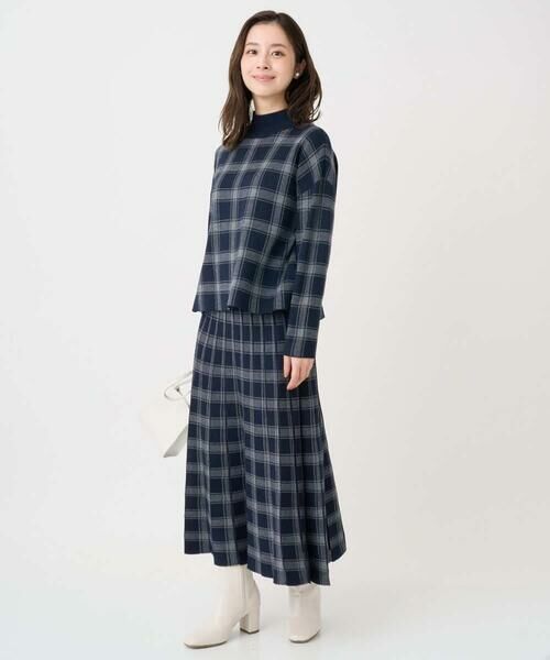 Maison de CINQ / メゾン ドゥ サンク ニット・セーター | 【小さいサイズ】チェック柄ニットプルオーバー/洗える | 詳細16