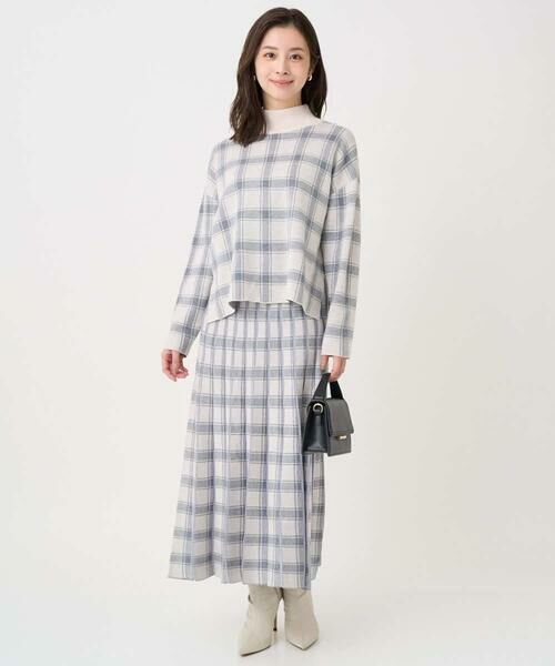 Maison de CINQ / メゾン ドゥ サンク ニット・セーター | 【小さいサイズ】チェック柄ニットプルオーバー/洗える | 詳細22