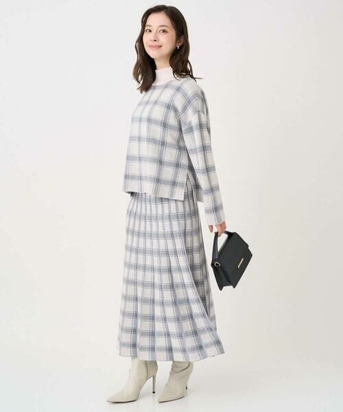 Maison de CINQ / メゾン ドゥ サンク ニット・セーター | 【小さいサイズ】チェック柄ニットプルオーバー/洗える | 詳細23