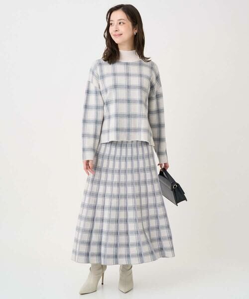 Maison de CINQ / メゾン ドゥ サンク ニット・セーター | 【小さいサイズ】チェック柄ニットプルオーバー/洗える | 詳細24