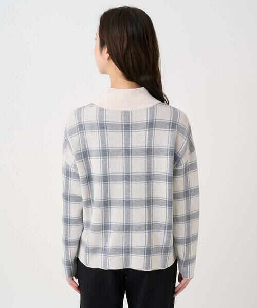 Maison de CINQ / メゾン ドゥ サンク ニット・セーター | 【小さいサイズ】チェック柄ニットプルオーバー/洗える | 詳細8