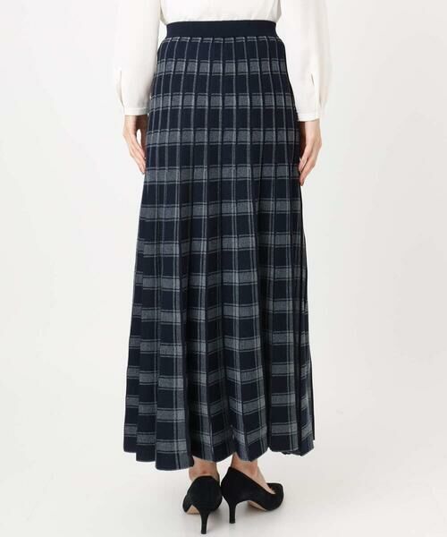 Maison de CINQ / メゾン ドゥ サンク ロング・マキシ丈スカート | チェック柄プリーツニットスカート/洗える | 詳細4